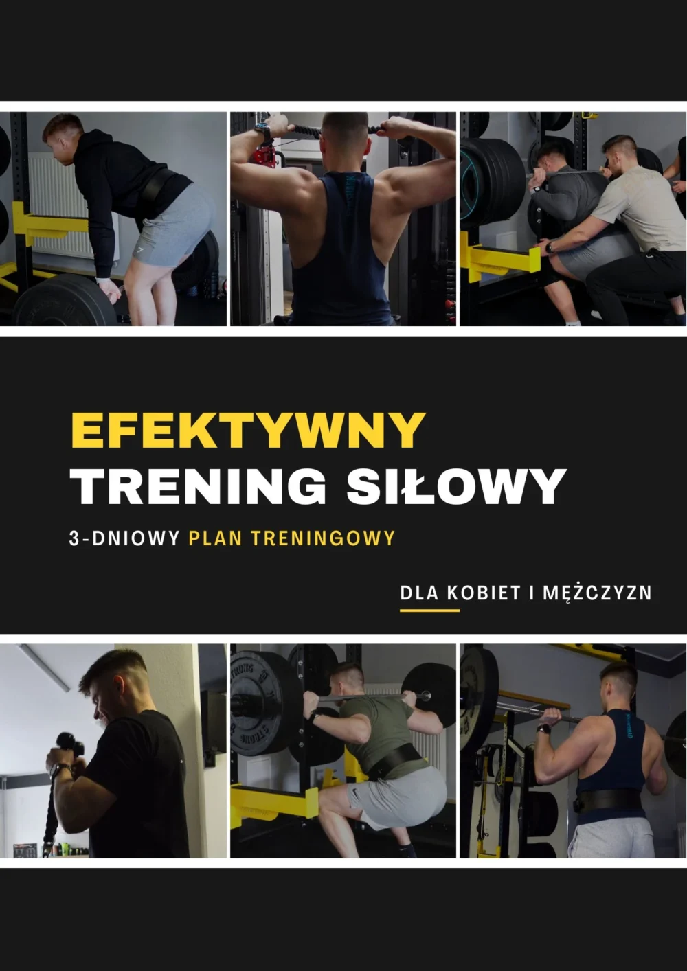 E-book Efektywny trening siłowy 3-dniowy plan treningowy